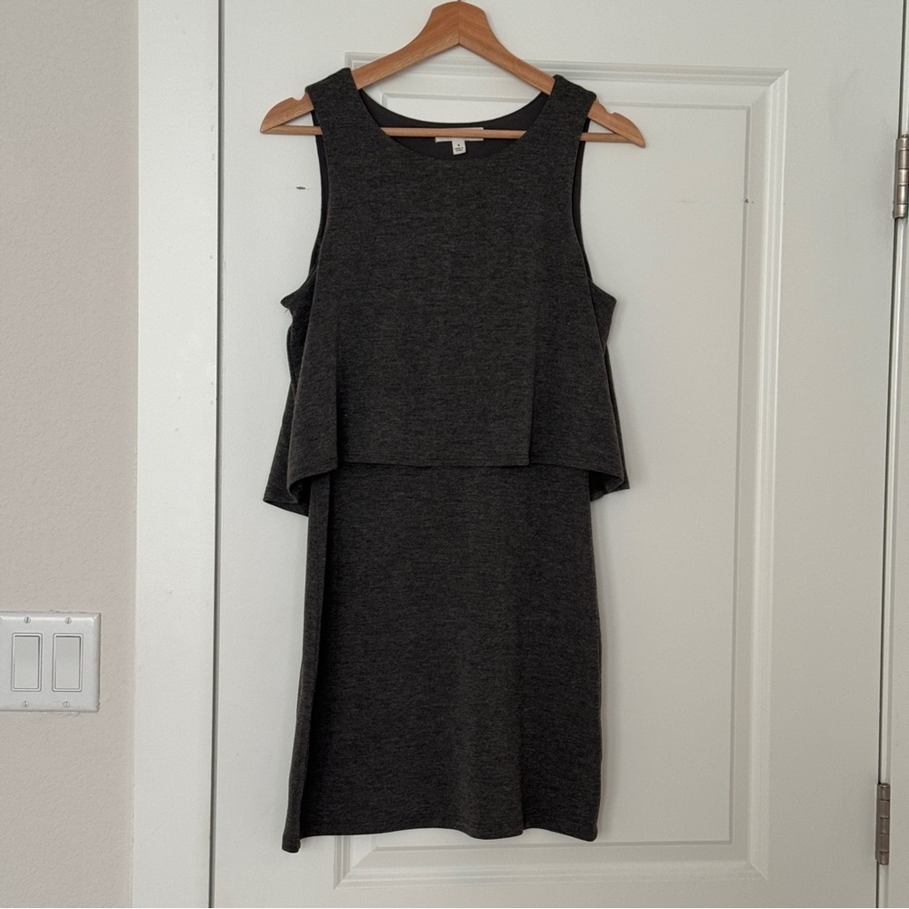 Mini Sleeveless Charcoal Dress